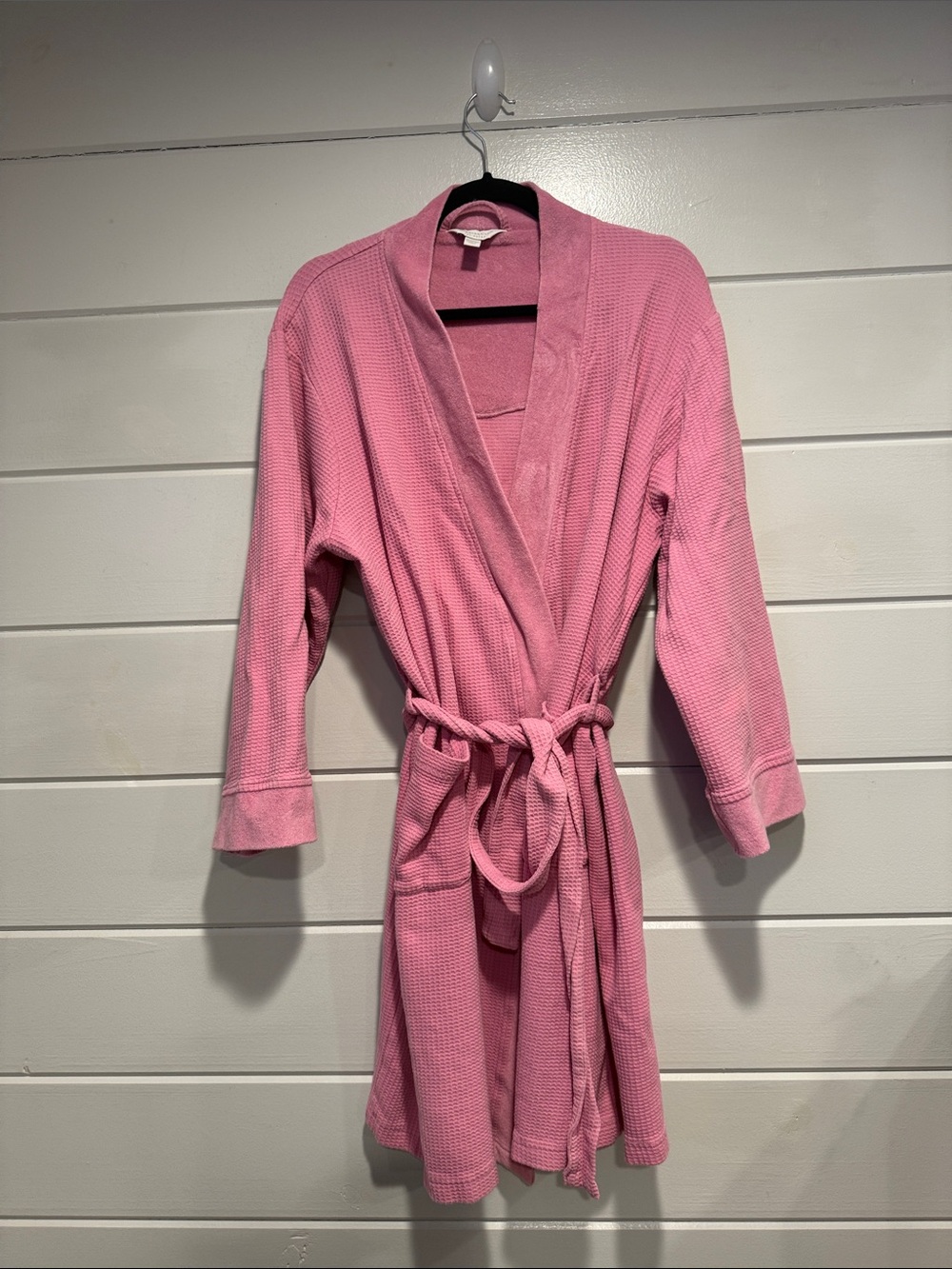 Charter Club Soft Pink Waffle Wrap Robe with Tie. Size -XL